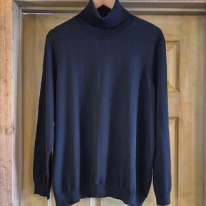 Lauren Ralph Lauren Long Sleeve Turtle Neck Sweater Pit To Pit 24' XL Black